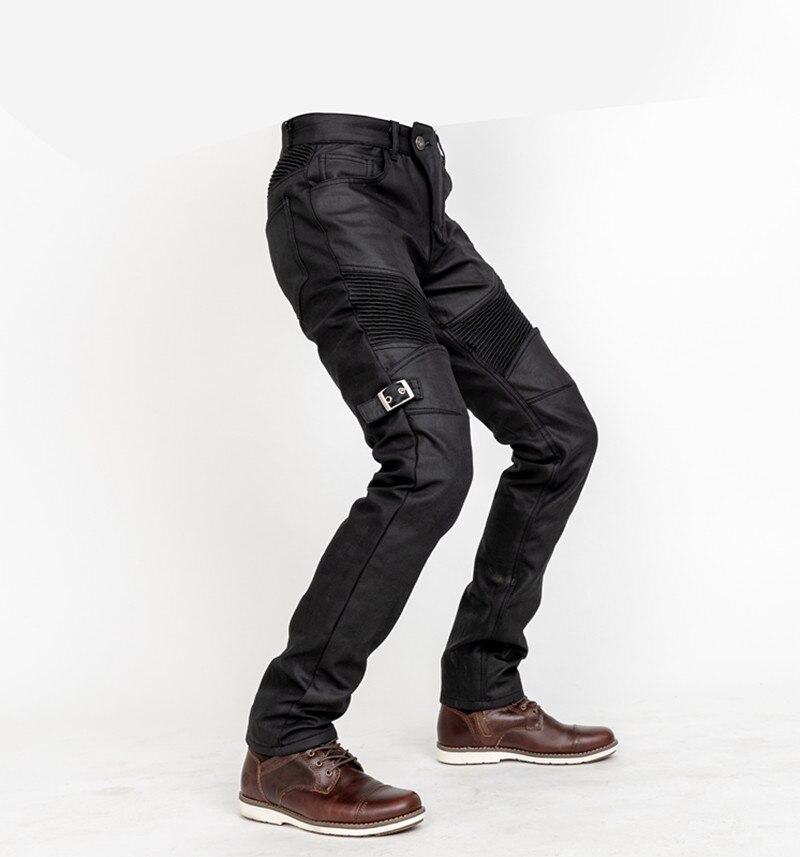 Pantalones estilo motero a prueba de viento para mujer, jeans de ciclismo, pantalones vaqueros protectores de motocicleta, todoterreno