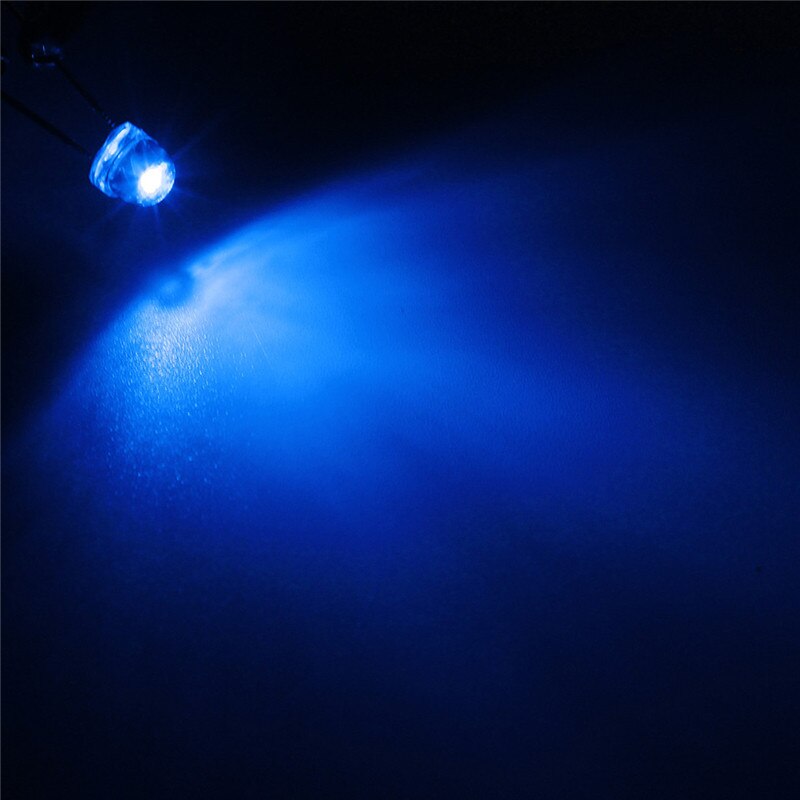 100Pcs 5mm LED Diode DIY Kit White Yellow Red Blue Green Purple Straw Hat LED Wide Angle Light Emitting Diodes Water Clear