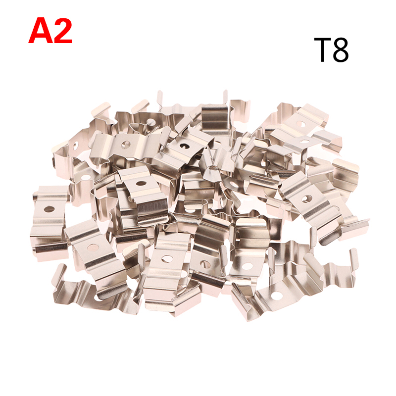 50Pcs T5/T8 LED Tube Bracket Clips Holder Bracket For Lamp Socket/Ceiling Lamp/Light Fixture For Home Electric Appliance: orange
