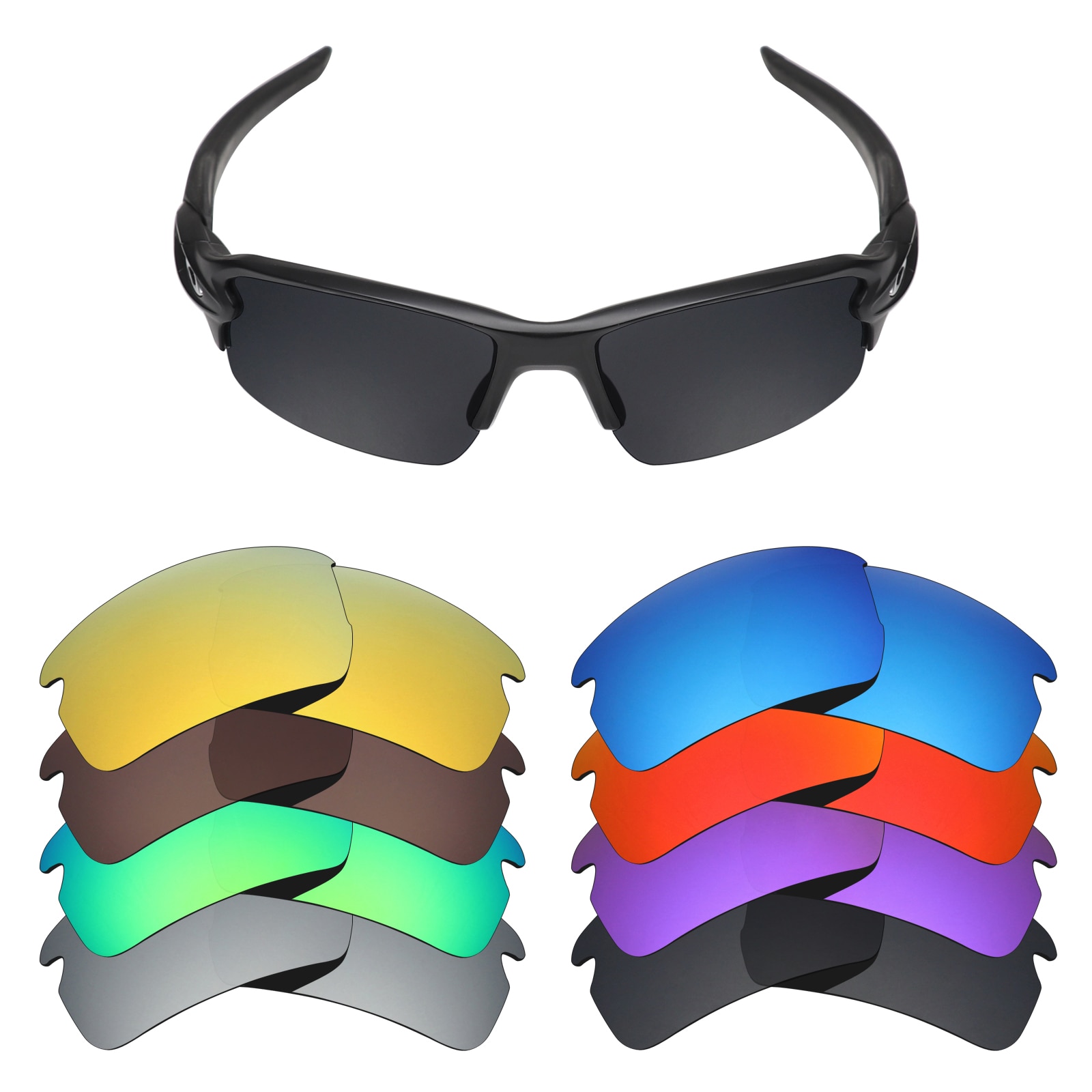 Mryok Polarized Replacement Lenses for-Oakley Flak 2.0 Asian Fit OO9271 Sunglasses Lenses(Lens Only) - Multiple Choices
