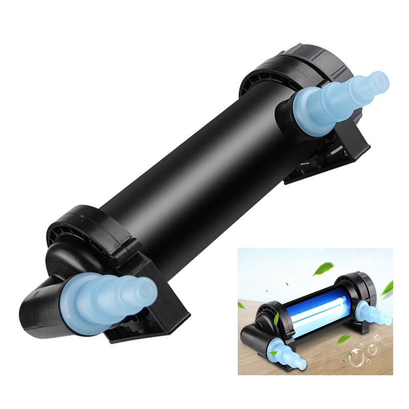 Lámpara de luz esterilizadora UV para acuario, filtro ultravioleta para acuario clarificador, limpiador de agua para estanque, 220 ~ 240V, 5W ~ 36W
