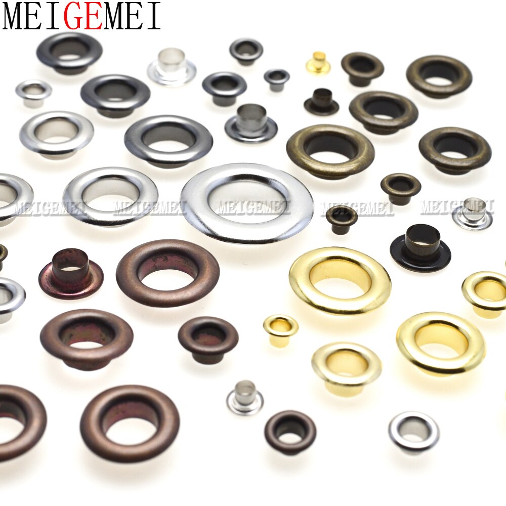 50 sets Metal Eyelets with Grommet Dia.13mm for DIY Scrapbooking Cap Leathercraft Shoes Belt Bag Tag Clothes Accessories