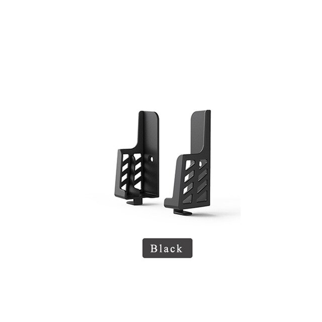 Universal Tablet PC Phone Wall Mount Bracket Holder For Adjustable Viewing Angle Double-Groove Compatible With E-Reader Kindle: Black