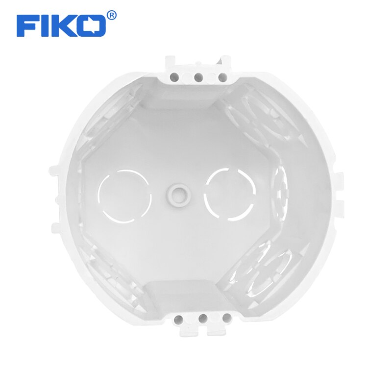FIKO EU Standard, Wall Round Mounting Box, Internal Cassette, Wiring Box, White Back Box For EU Switch and Socket