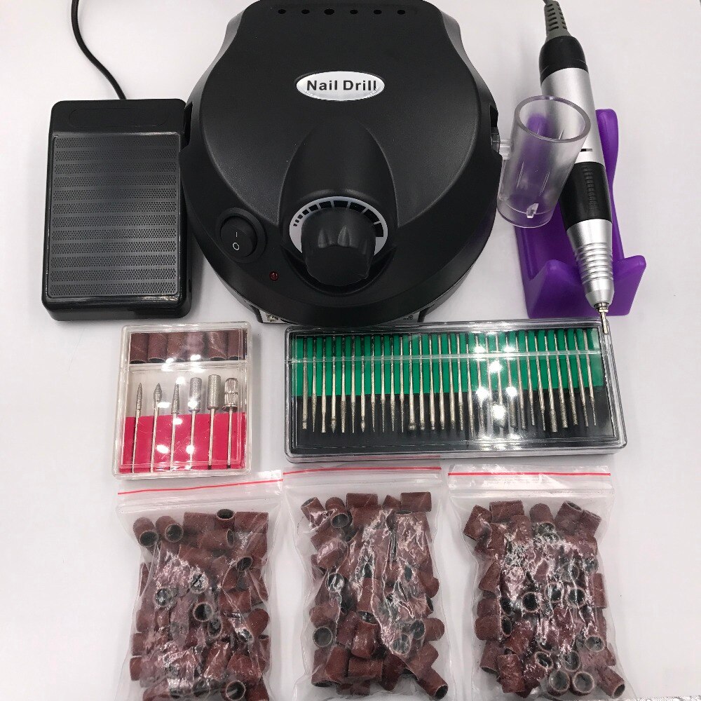 30000 RPM Pro Electric Nail Art Boor File Bits Machine Manicure Kit Professionele Salon Thuis Nail Gereedschap set