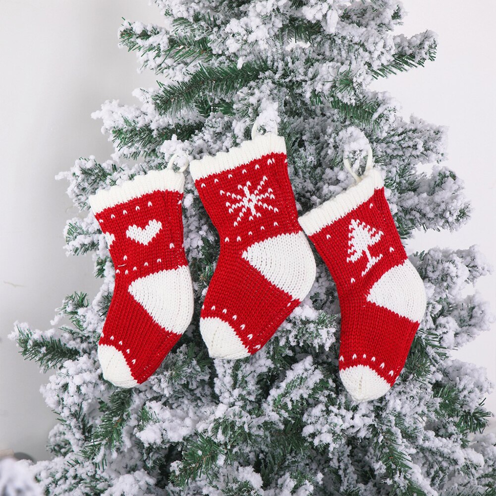 Bas de noël Kit de bricolage à la main bande dessinée chaussette porte sac enfants jouet père noël Non-tissé sac de bonbons ornement de noël