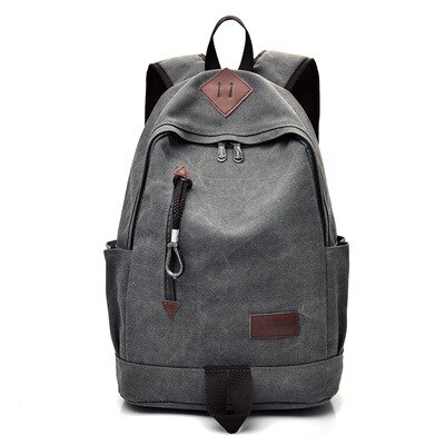 Grote Canvas Rugzak Man Grote Leisure Multifunctionele Back Pack Mannen Bagpack Laptop Schooltas Rugzak Mannelijke: gray