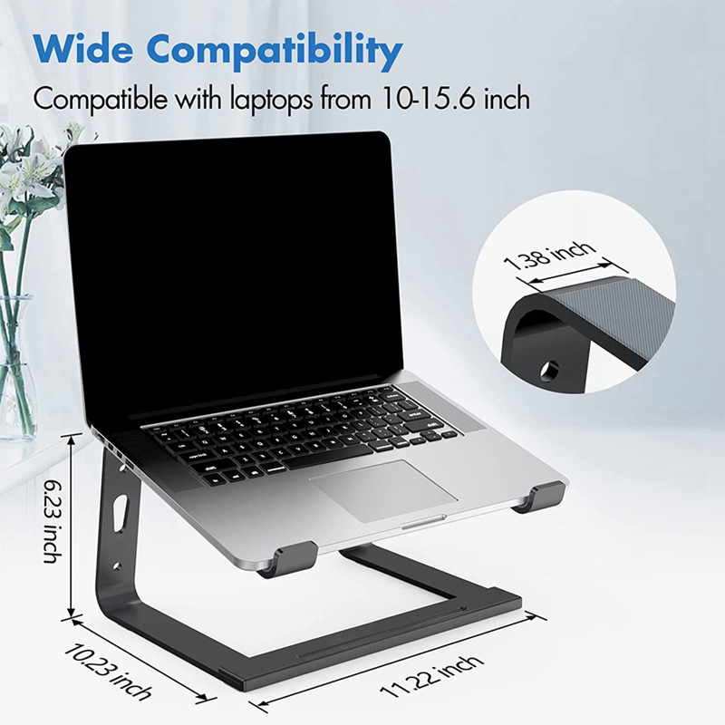 Laptop Stand, Portable Laptop Riser Holder, Removable Notebook Stand Ventilated Cooling Computer Stand Compatible