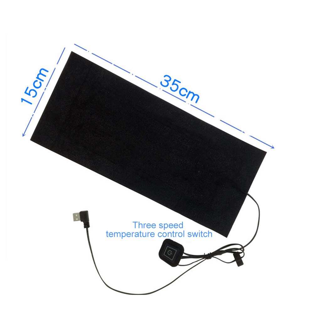 Waterproof USB Charged Clothes Heating Pad 3 Levels Adjustable