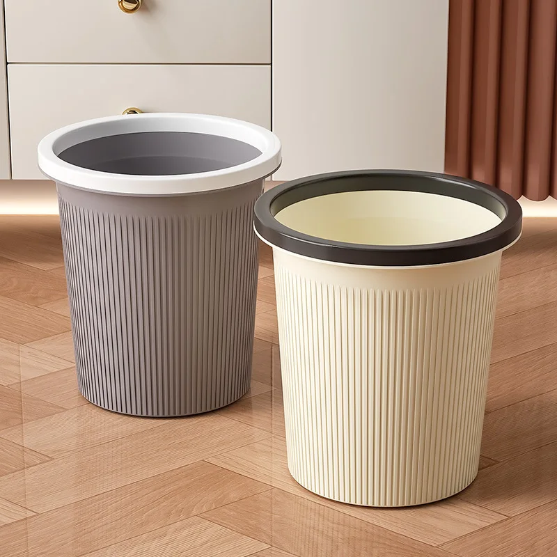 Stor plastik skraldespand til køkken, badeværelse, soveværelse, stue, ingen beskidte hænder, affaldsspand