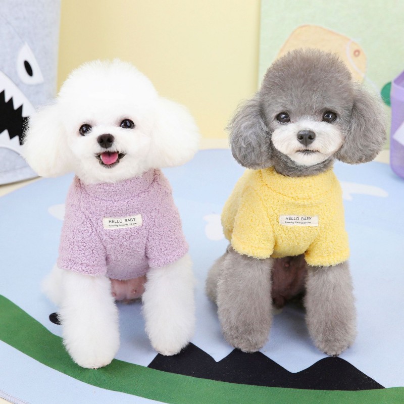Ropa cálida de invierno para perros, suéter para perros pequeños, abrigo de felpa para perros, chaqueta suave para cachorros, ropa para Chihuahua Bichon, ropa para gatos