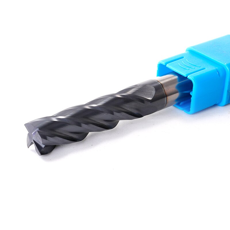 Corte De ZGT HRC50 4 Flauta Endmill 4 milímetros 5 milímetros 6mm 8mm Cnc Liga de Carboneto de Ferramentas De Corte De Metal aço de tungstênio Fresa Fresa