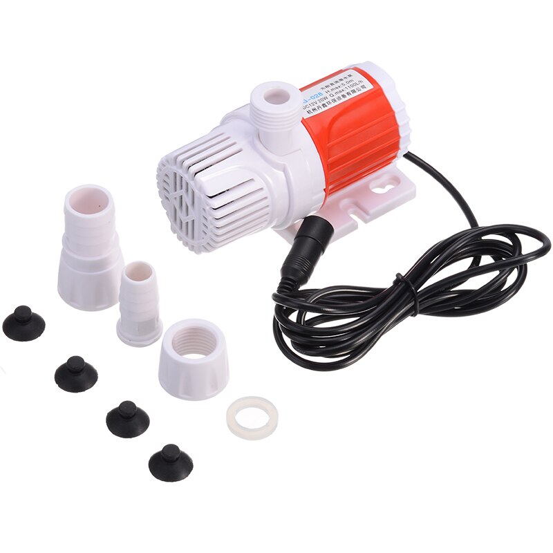 Energy Efficient Submersible Water Pump 12V 20W Solar Power Portable Water Pump Fountain Pump Garden Pond Pool