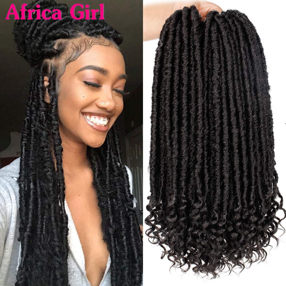 Godin Faux Locs Haak Hair 16 "20" Synthetische Vlechten Hair Extension 24 Wortel/Pcs Passie Twist Ombre vrouwen Haar