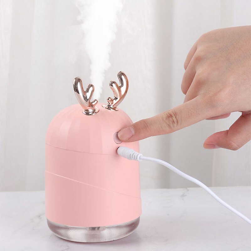 USB mini Corna di Grande Capacità Umidificatore Ufficio telecamera Da Letto aroma Purificatore D'aria per auto
