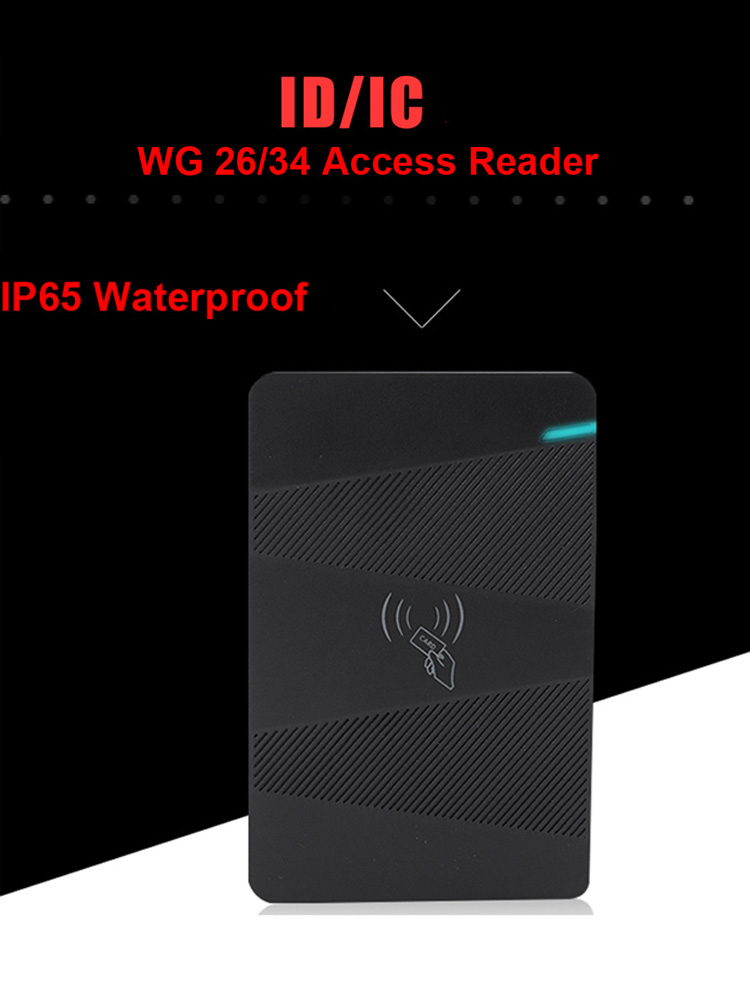 Waterproof 125khz 13.56Mhz Access control machine Wiegand 26 34 Card Reader Security RFID EM MF ID IC Card Access Controler: H2DEM 125Khz