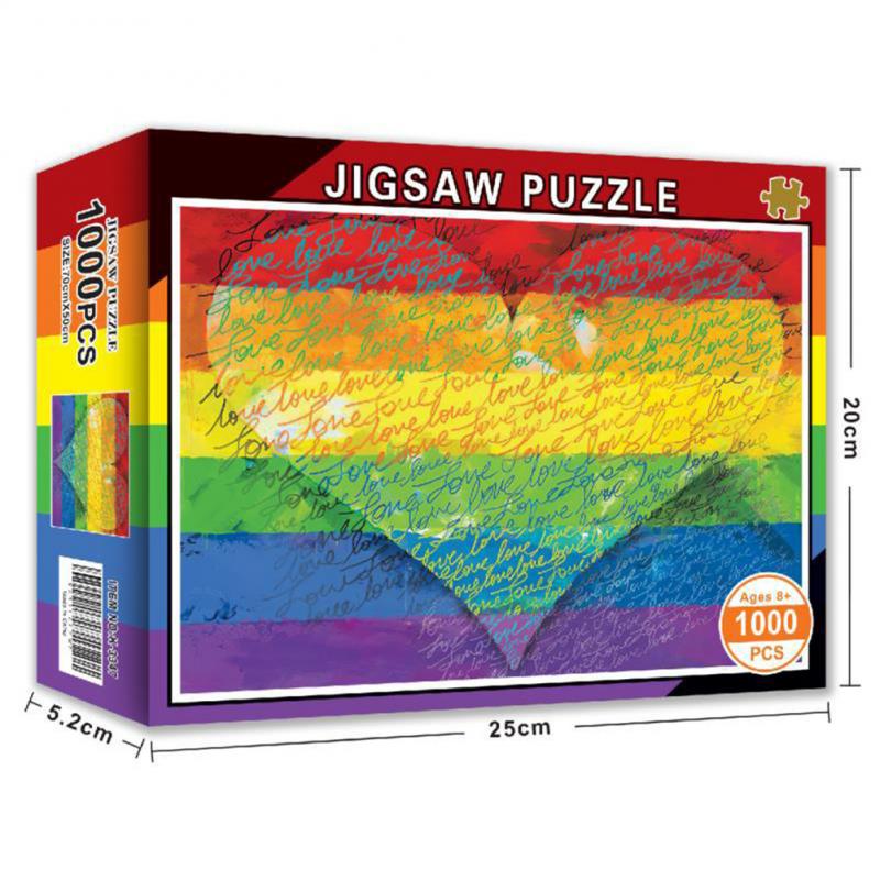 Nuovo Arrivo 1000 Pezzo di Puzzle del Puzzle Arcobaleno Fiori di Piante Succulente Per Adulti Bambini di Assemblaggio di Apprendimento Educazione Giochi Giocattoli: 05