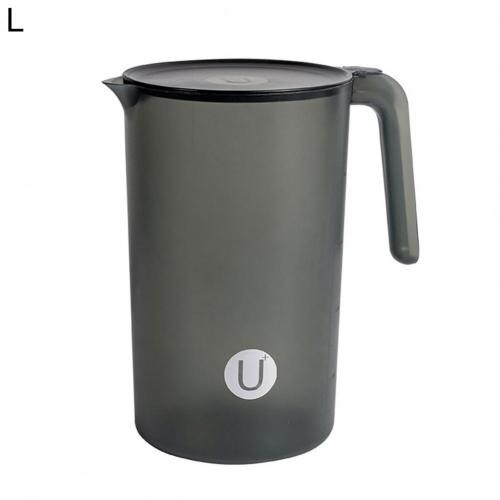 1Pcs Plastic Pitcher Large Capacity Easy to Clean PP Plastic Straining Pitcher for Water: Black 2500ml