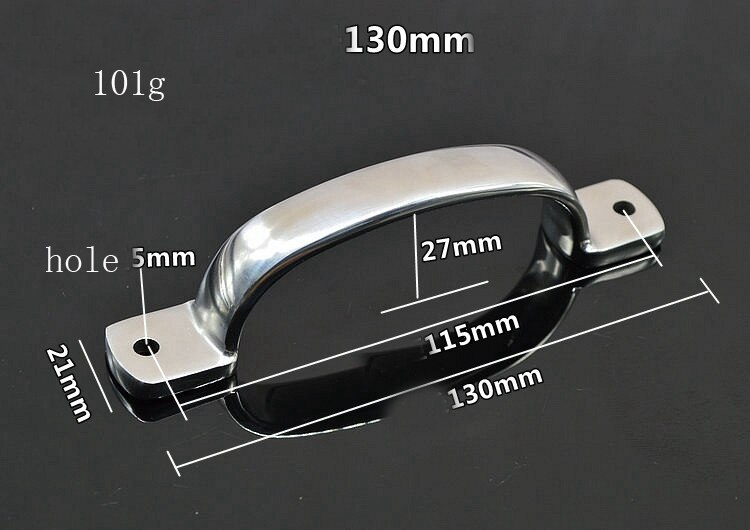 Thickening 304 Stainless Steel Surface Mounted Handle Anti-theft Door Mechanical Equipment Industrial Small Door Handle