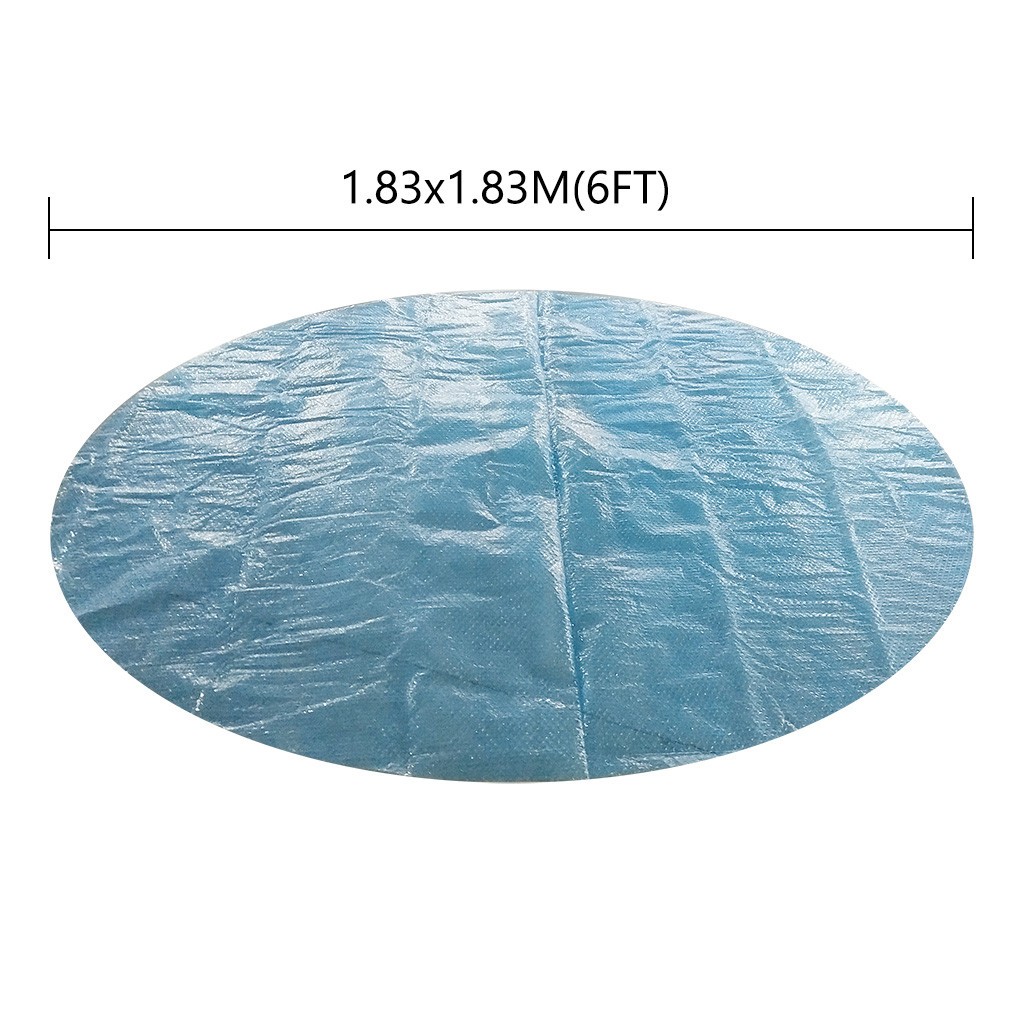 5/6/8/10ft Round Swimming Paddling Pool Cover Inflatable Round Swim Pool UV-resistant Waterproof Dustproof Cover with Rope: 183 x 183cm 6ft