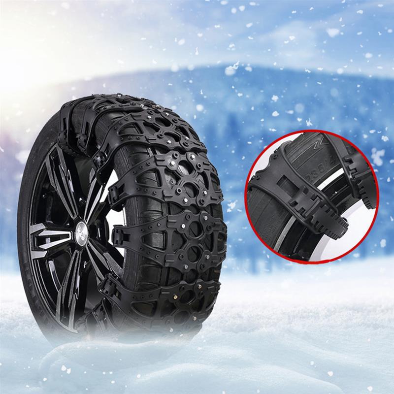 6 Stuks Auto Wiel Kettingen Auto Sneeuwketting Banden Verstelbare Auto Wiel Sneeuw En Ijs Kettingen Tyre Tire Keten Anti-Slip Sneeuwkettingen