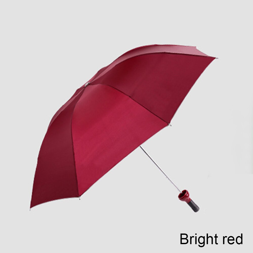 Sød paraply vinflaske paraply bærbar 3 foldbar sol-regn uv mini vindafvisende paraply: Rød