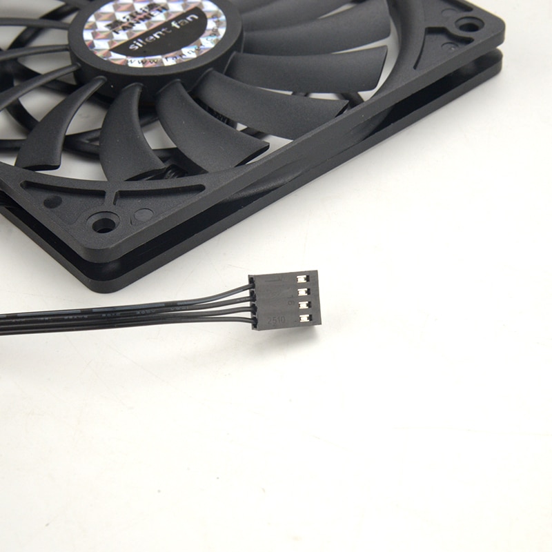 Ultra-thin 12mm thick fan water cooled computer cooling ITX small box dedicated PWM four needle temperature control 120mm mute
