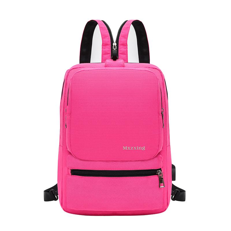 Rucksack Männer Rucksack Multifunktions Oxford Tuch Tragen Rucksack Mochilas Brust Pack Casual Sling Schulter Tasche Bagpack: Pink