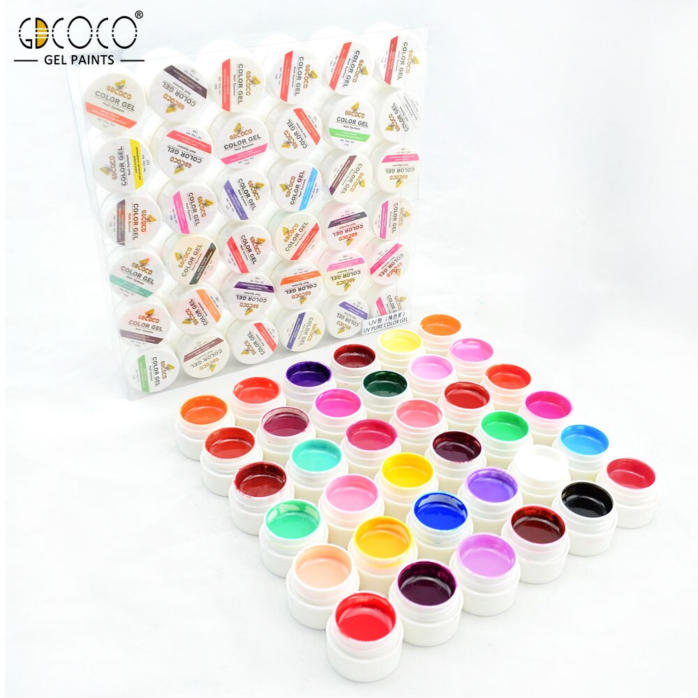 #20204 GDCOCO UV Gel Nails Kit 36 Colors CANNI Output Nail Art Gel Painting Gel Nail DIY Paint Gel: 20204 36pcs