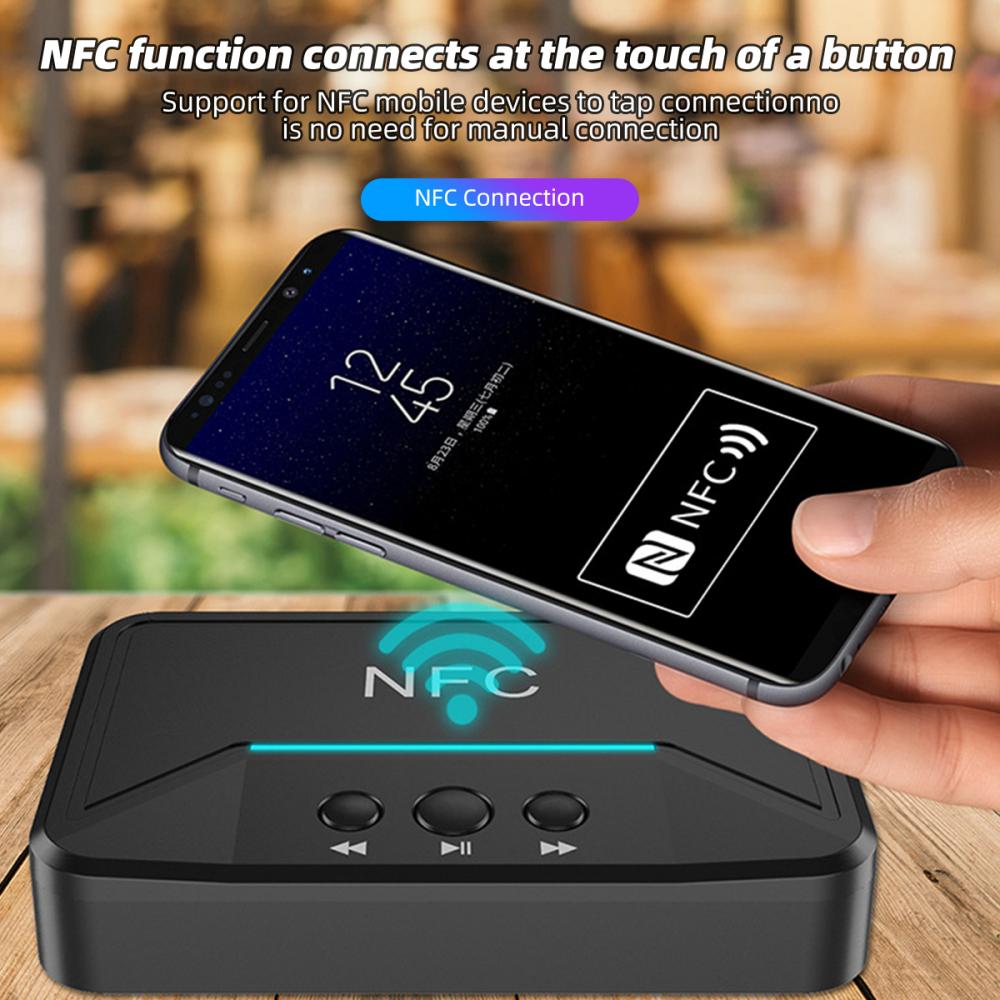 Nfc Adapter Bluetooth 5.0 Ontvanger Adapter Nfc 3.5Mm Rca Jack... – Grandado