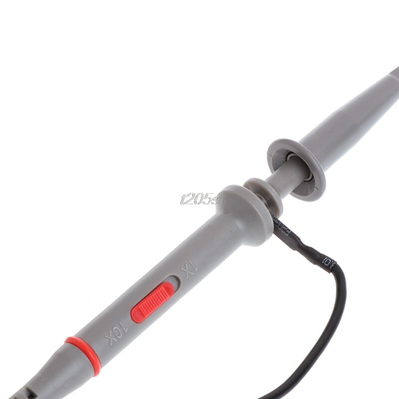 1 ensemble 1X 10X P6100 100MHz haute précision Oscilloscope sonde Alligator pince d'essai avec taux d'atténuation réglable Q02 directe