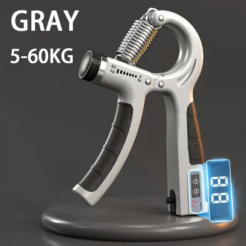 Renforceur de poignée réglable, entraîneur de poignée, compteur de poignet, avant-bras, exercice de main pour la construction musculaire, 5-60kg: Rose