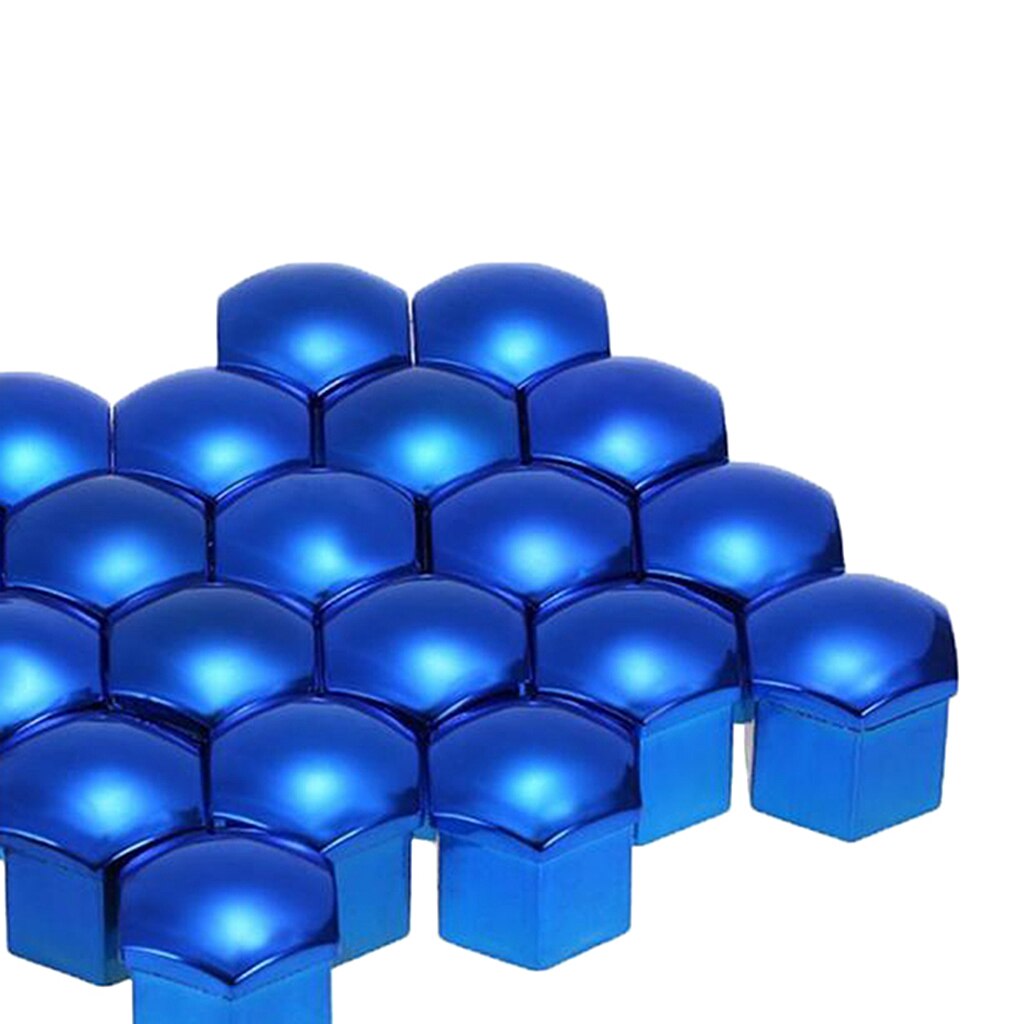 20 Pieces Universal 17mm Wheel Lug Nut Cover Caps w/ Dismantle Tool