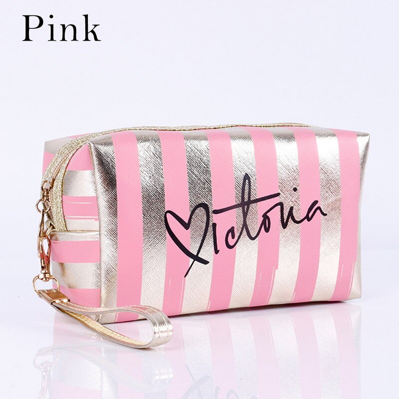 Travel Women's makeup Bags Women's cosmetic bag Cases Cosmetic Bag Portable Storage Wash pack Travel organizer Toilet Bags: pink