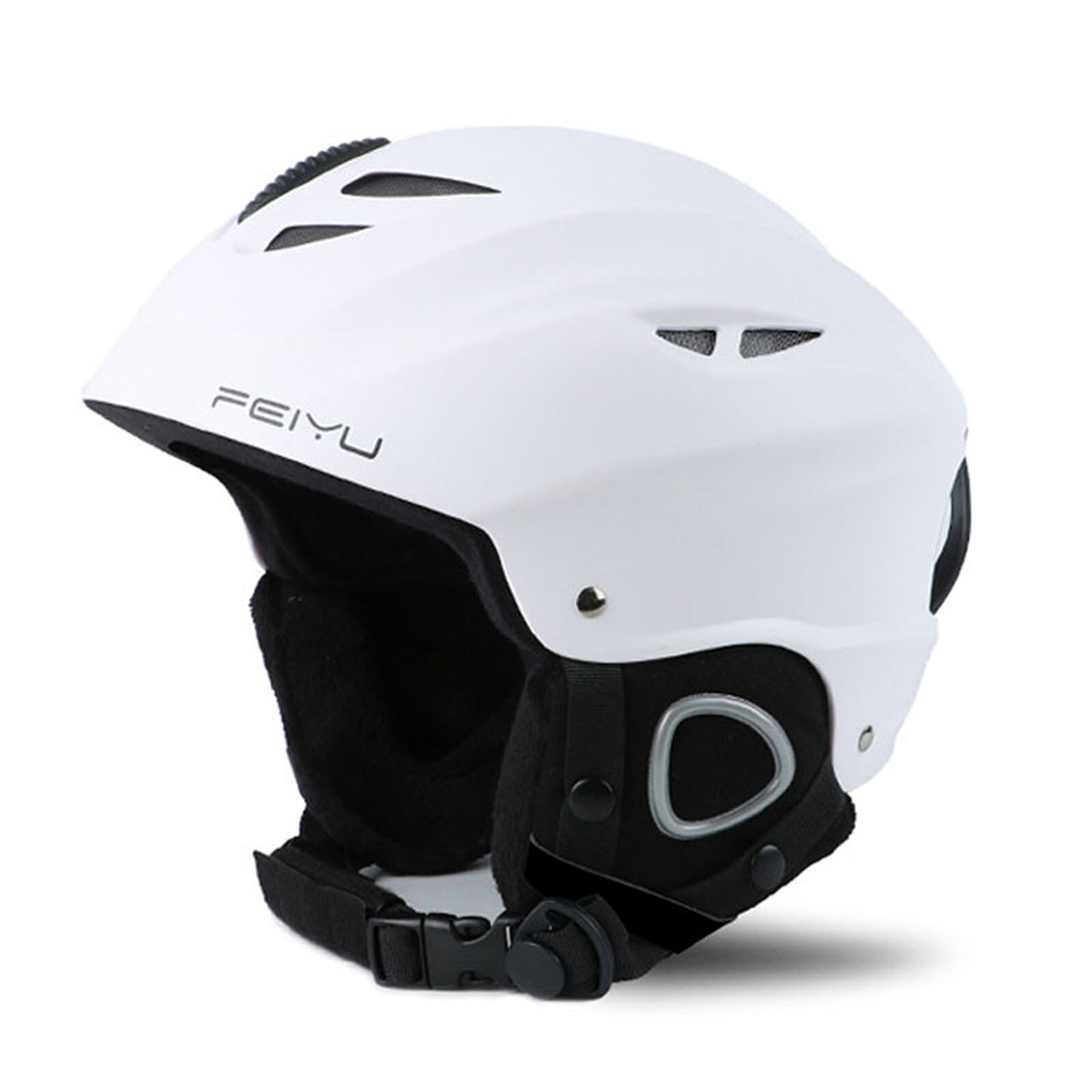 Casco de Snowboard ligero a prueba de golpes, equipo de esquí, deportes de nieve, seguridad, cascos de esquí para hombres, mujeres y jóvenes, 5 colores, 2 tamaños, M, L: White / M