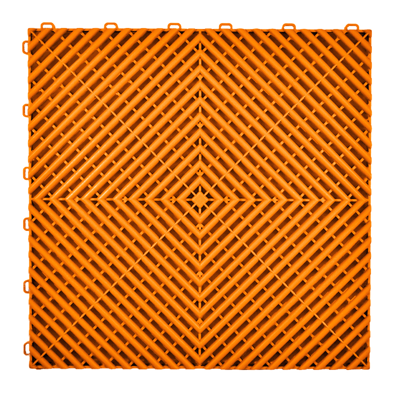 Diy 2025 fábrica mayoristas precio fuerza coche garaje piso rejilla plástico Modular entrelazado azulejos Pp garaje piso azulejos: Azul marino