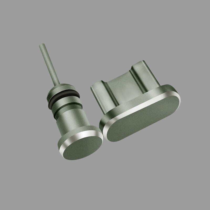 Metalen Micro Usb-poort Opladen + Oortelefoon Poort Stof Plug Android Mobiele Telefoon 3.5mm Headset Stopper Halen Kaart Pin