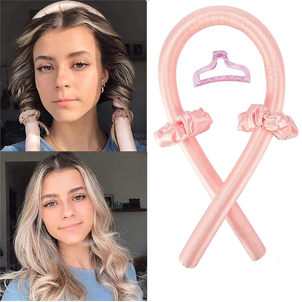 Heatless Curling Rod Hoofdband Geen Warmte Zijden Krullen Lint Haarrollers Slapen Zachte Hoofdband Luie Haarkrulspelden Haar Styling Tools