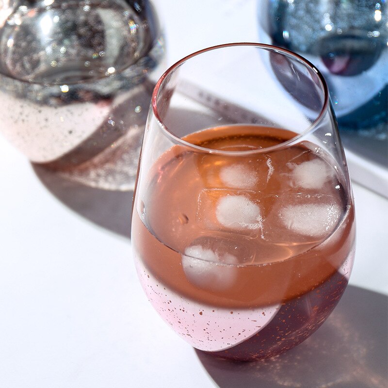 600ML Ins Nordic sky glass Glass Cups Heat-resistant Star Sky Cup Glassware Drinking Glasses for Water Juice Beer Wine Bar