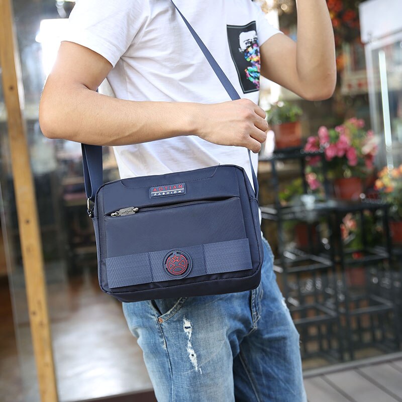 AOTIAN, , bolsos de mensajero para hombres, mochilas escolares de Nylon, bolso cruzado de oxford para viajes, bolsas de negocios
