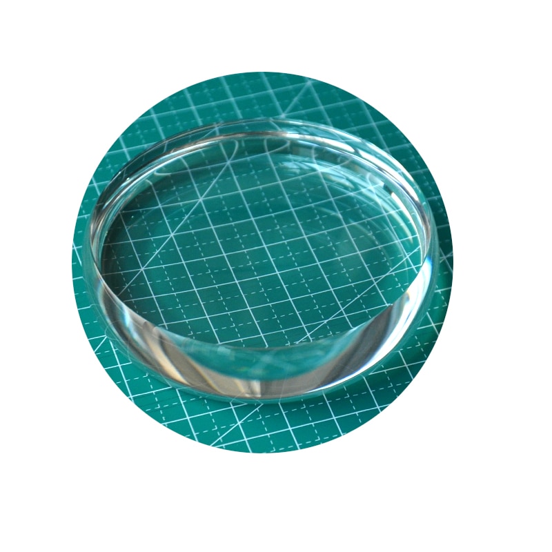 Crystal Gyro Plate Crystal Smooth Tray Double-Sided Concave Inception Space Hand Toy Gyro Display Stand K9 Base