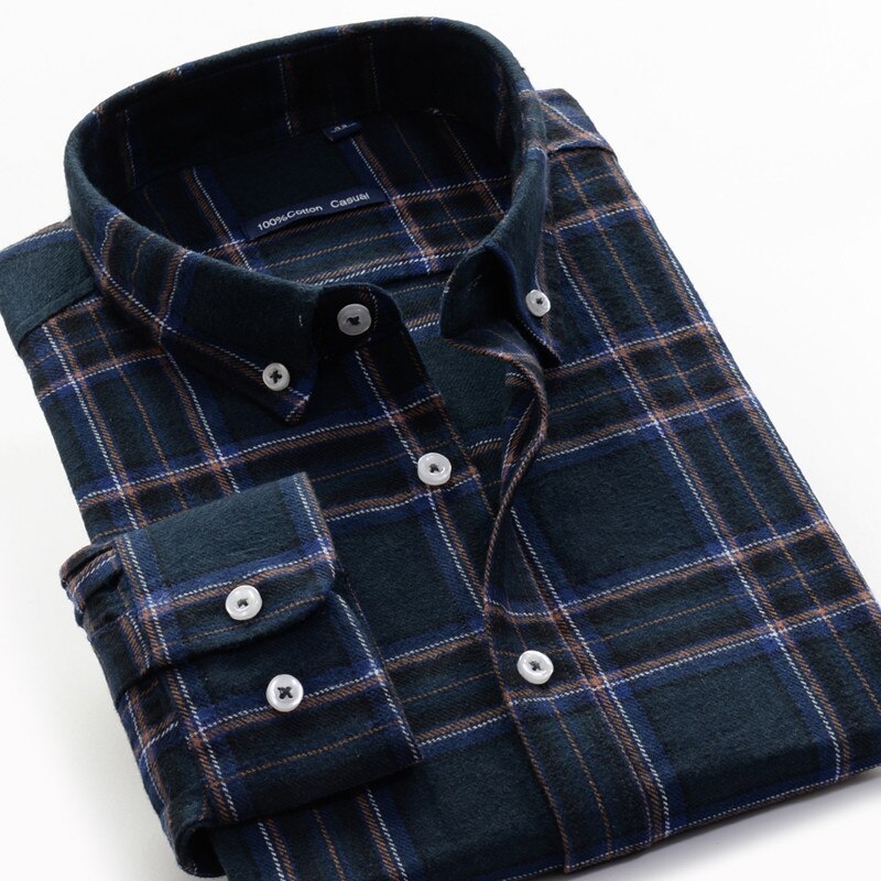 5xl 6xl 7xl 8xl 9xl 10xl isokokoinen ruudullinen paita 100%  puuvillaa syksyn ja talven rento miesten #39 paita: 949070 / 4xl