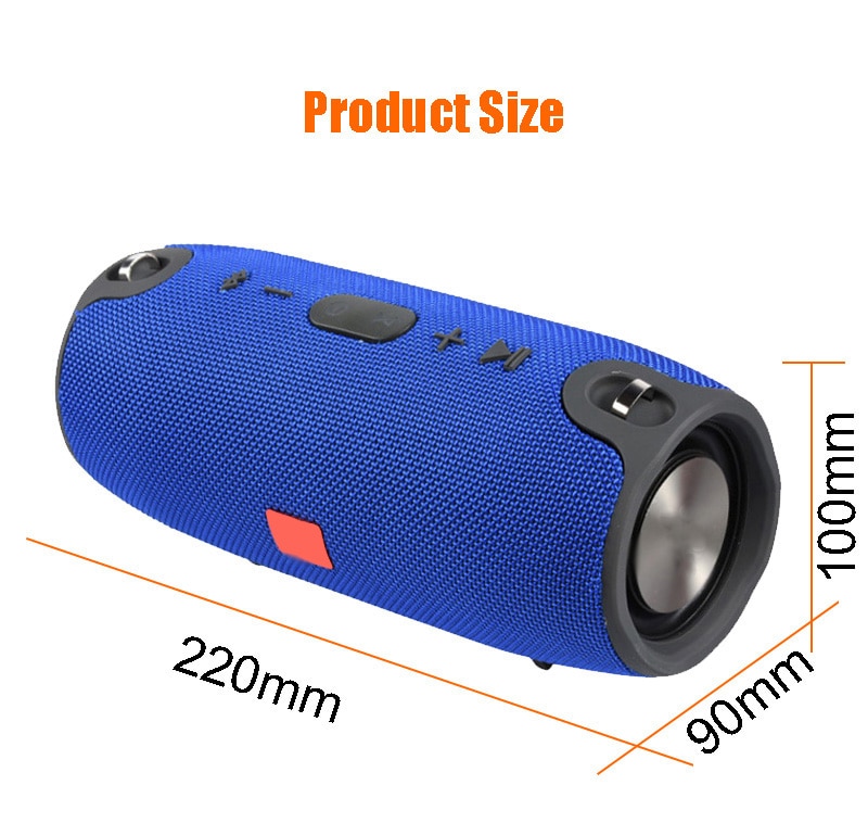 Høy effekt 40w bluetooth høyttaler vanntett bærbar søyle super bass stereo for datamaskin pc-høyttalere med fm-radio bt aux tf