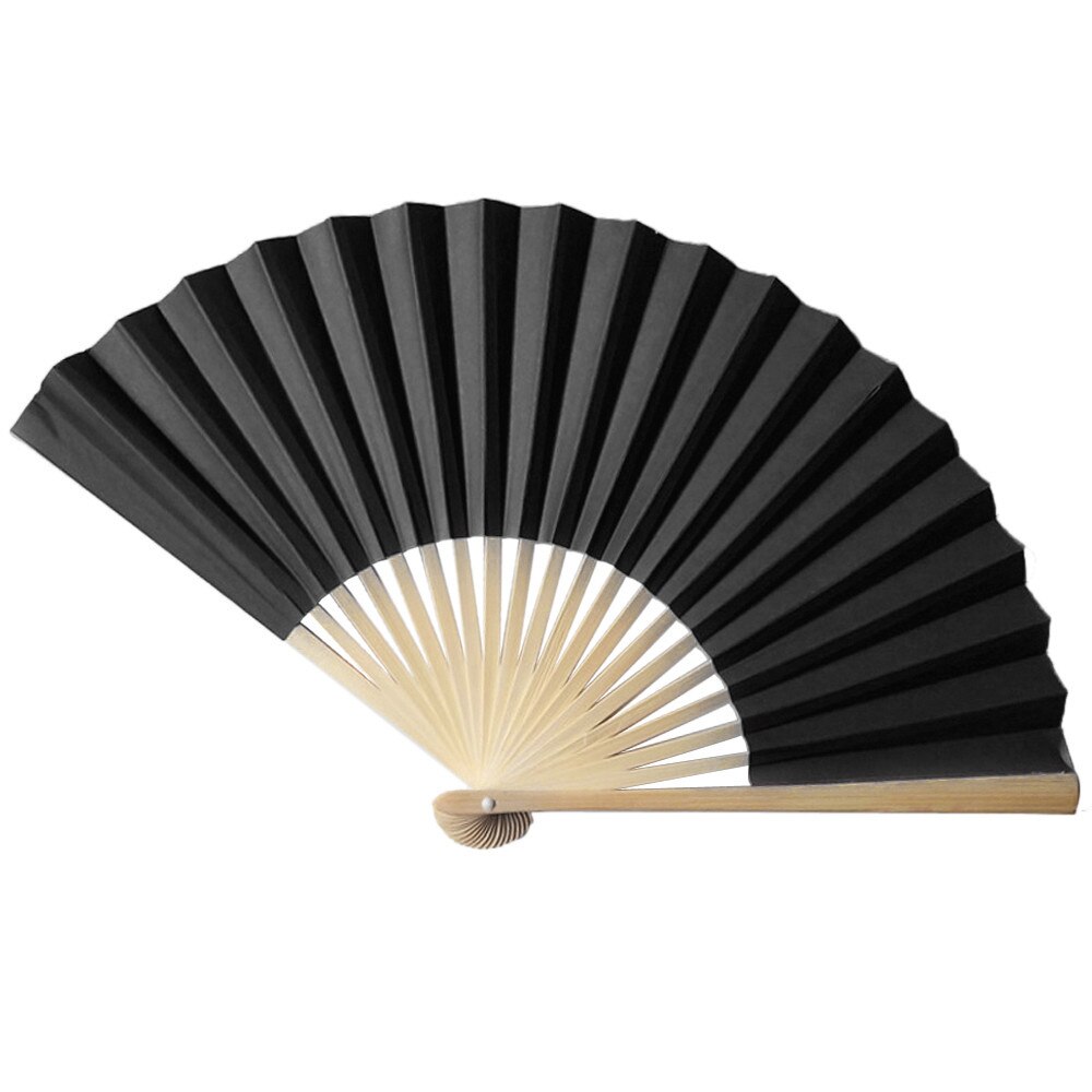 Chinesischen Stil Hand Fan Bambus Papier Falten Fan Party Hochzeit Einfarbig tanzen Fan Frohe Weihnachten Heißer eins #1925: F