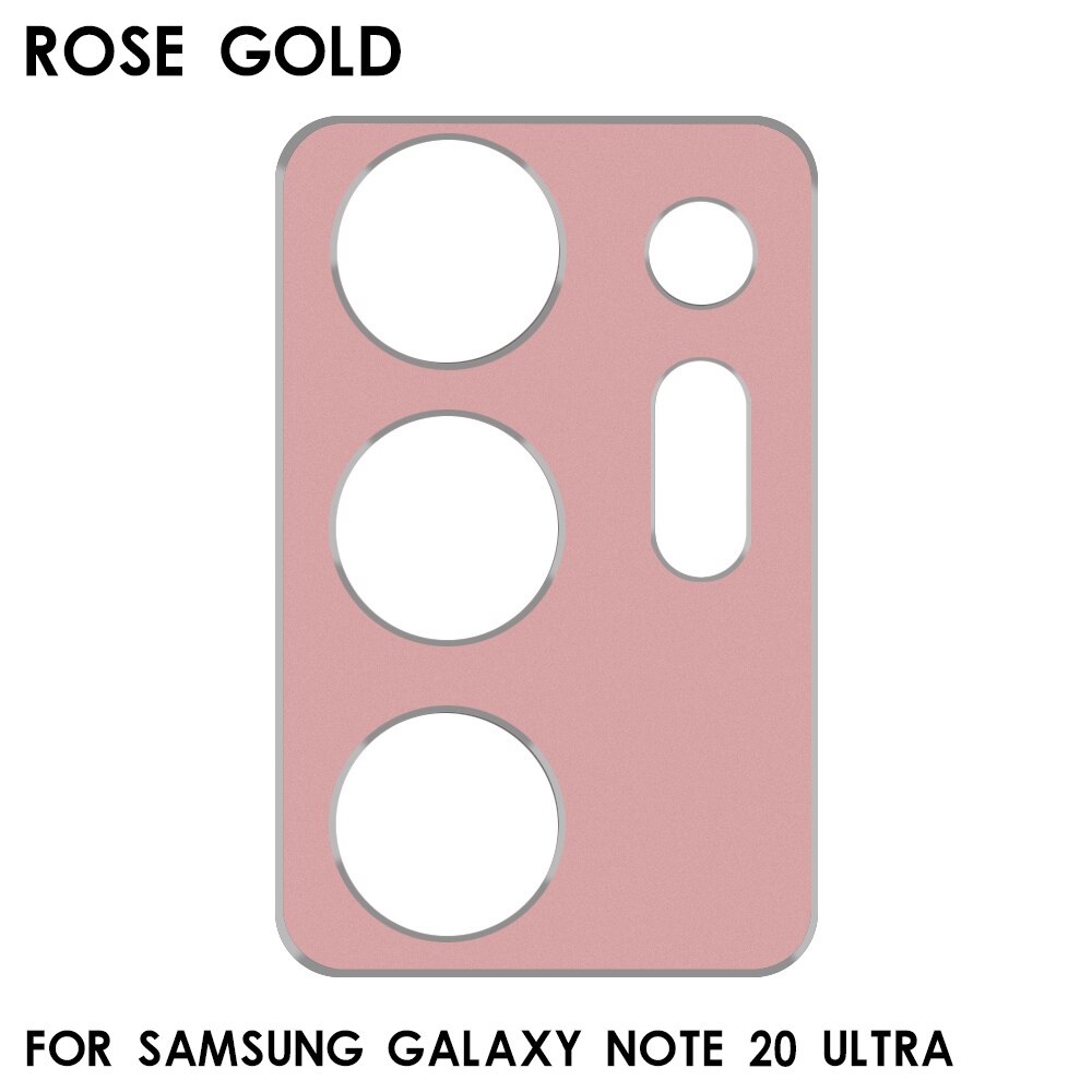 In Lega di alluminio a prova di Graffio Copertura Della Macchina Fotografica per Samsung Galaxy Note 20 20 Ultra Pellicola Protettiva Dello Schermo Obiettivo di Foglio di Protezione: Rose Gold 20 Ultra