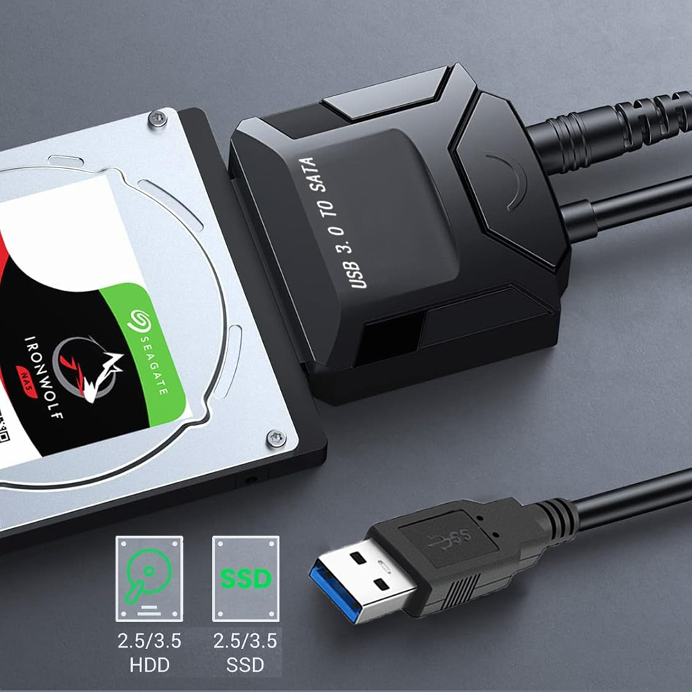adapter dysku twardego seryjny ATA o prędkości 5 Gb/s USB 3.0 robić SATA 3 robić zewnętrznych dysków twardych 3,5/2,5 cala SSD Konwerter Sata na USB