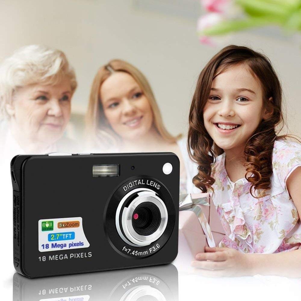 Children Digital Camera Face Recognition 8x Digital Zoom 2.7inch LCD Full HD Video Camcorder DV Anti-Shake Photo For Kids