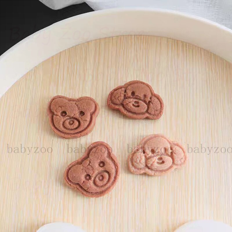 Vierkante Cake Embryo Silicone Mold Cake Kaars Decoratie Beer Puppy Biscuit Brood Embryo Raspberry Mold