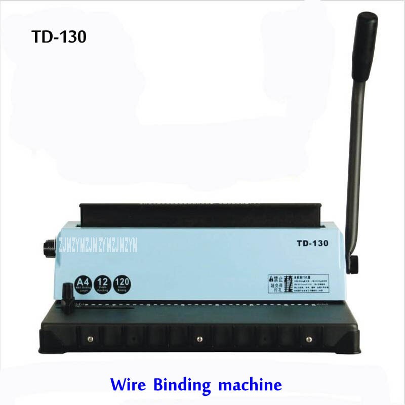 A4 Wire Bindmachine TD-130, Kleine Machine Grote Capaciteit. Eenvoudige Bediening