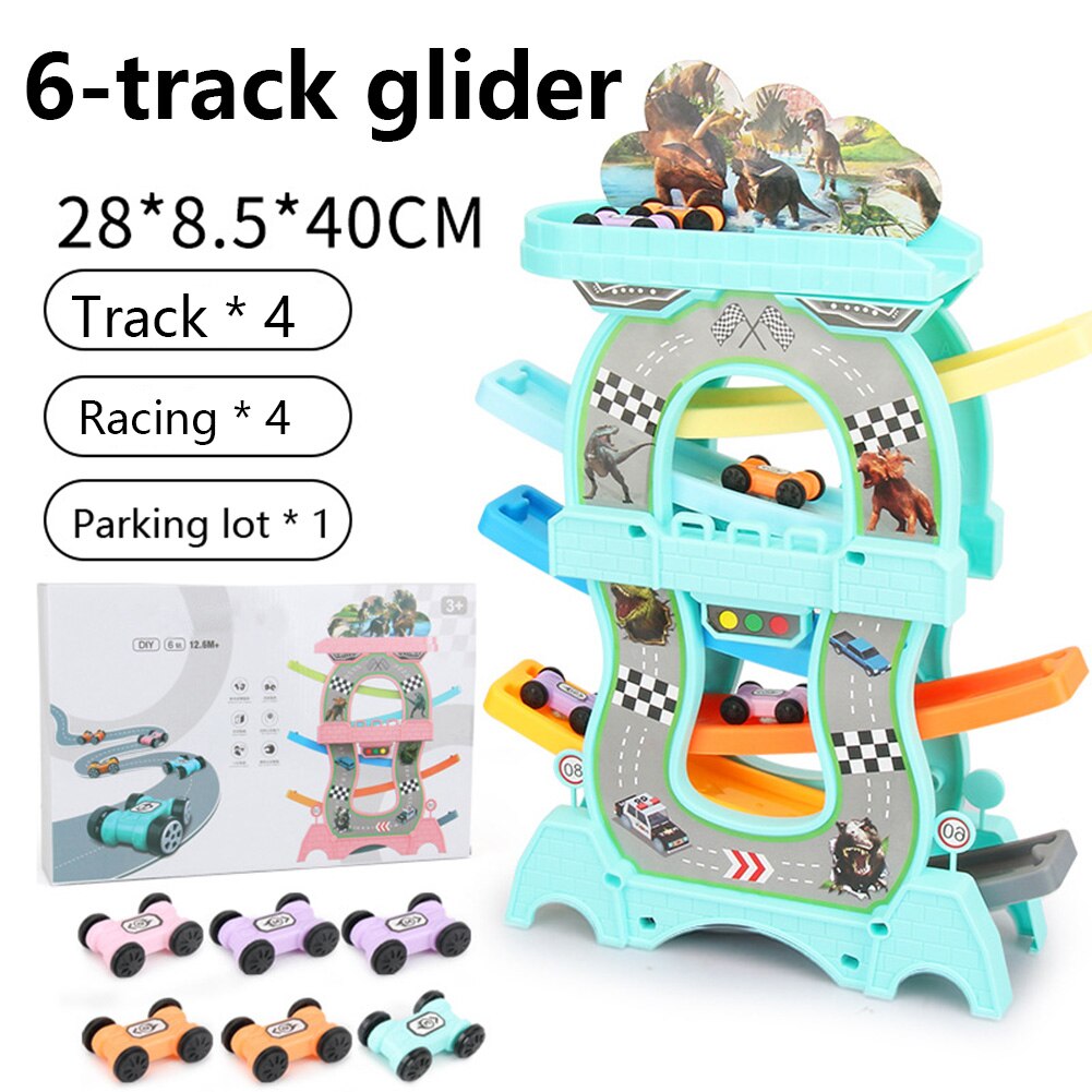 Fun Car Track Educational Toys Safety Easy Assemble City Rail for Kids Kids Parent-child Interaction Toys